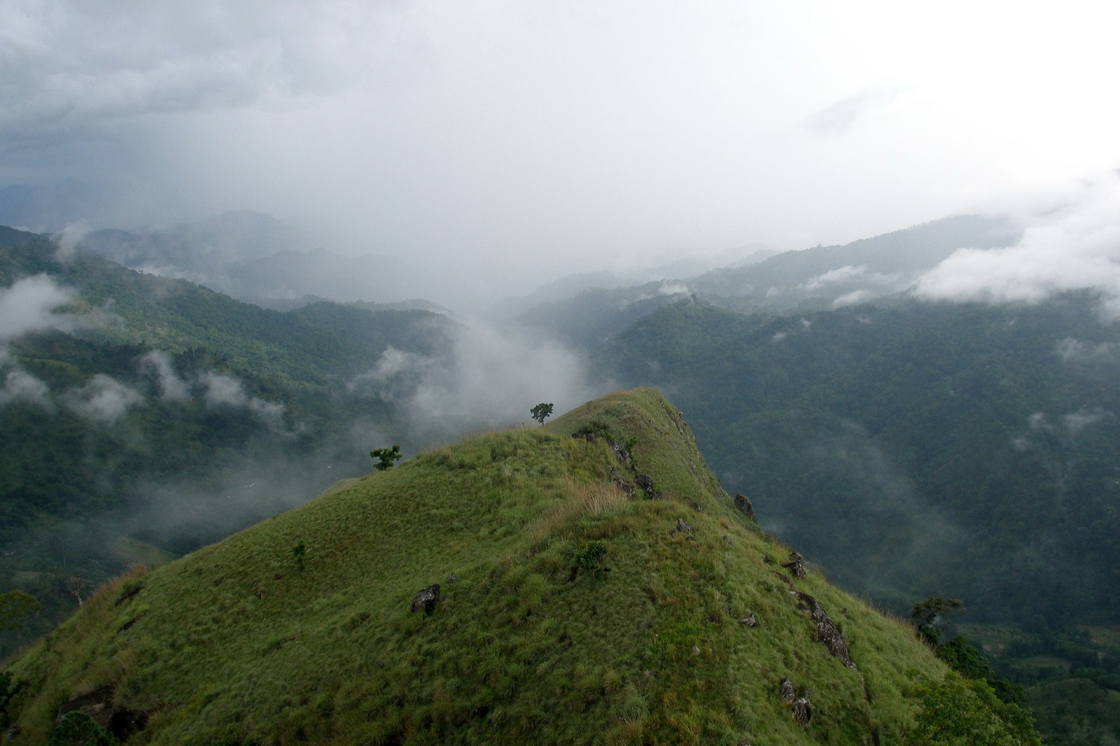 Mountain panorama in Uva Province, Sri Lanka