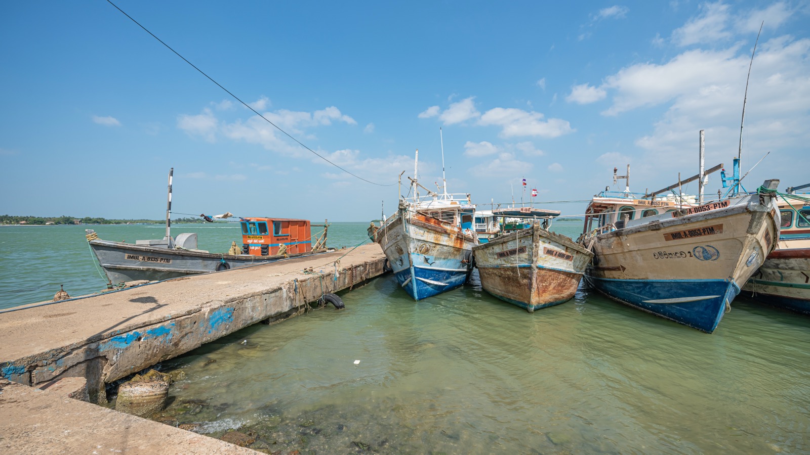 Kalpitiya harbor area in Sri Lanka